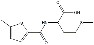 4-(methylsulfanyl)-2-[(5-methylthiophen-2-yl)formamido]butanoic acid Struktur