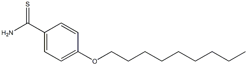 4-(nonyloxy)benzene-1-carbothioamide Struktur