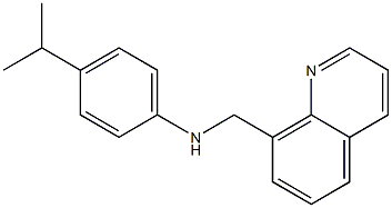 4-(propan-2-yl)-N-(quinolin-8-ylmethyl)aniline Struktur