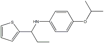 4-(propan-2-yloxy)-N-[1-(thiophen-2-yl)propyl]aniline Struktur