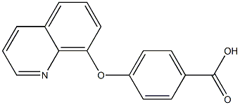 4-(quinolin-8-yloxy)benzoic acid Struktur