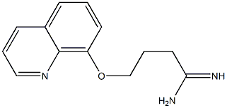 4-(quinolin-8-yloxy)butanimidamide Struktur