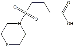 4-(thiomorpholine-4-sulfonyl)butanoic acid Struktur