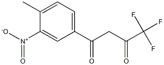 4,4,4-trifluoro-1-(4-methyl-3-nitrophenyl)butane-1,3-dione Struktur