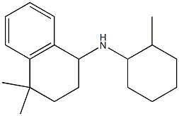 4,4-dimethyl-N-(2-methylcyclohexyl)-1,2,3,4-tetrahydronaphthalen-1-amine Struktur