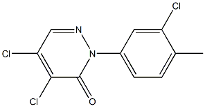 4,5-dichloro-2-(3-chloro-4-methylphenyl)pyridazin-3(2H)-one Struktur