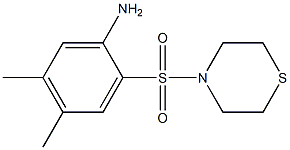 4,5-dimethyl-2-(thiomorpholine-4-sulfonyl)aniline Struktur