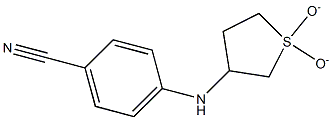 4-[(1,1-dioxidotetrahydrothien-3-yl)amino]benzonitrile Struktur