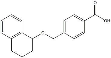 4-[(1,2,3,4-tetrahydronaphthalen-1-yloxy)methyl]benzoic acid Struktur