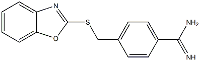 4-[(1,3-benzoxazol-2-ylsulfanyl)methyl]benzene-1-carboximidamide Struktur