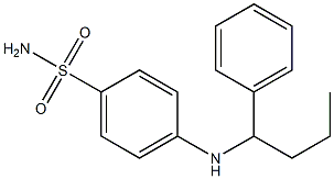 4-[(1-phenylbutyl)amino]benzene-1-sulfonamide Struktur