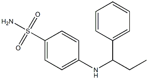 4-[(1-phenylpropyl)amino]benzene-1-sulfonamide Struktur