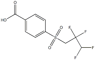 4-[(2,2,3,3-tetrafluoropropane)sulfonyl]benzoic acid Struktur