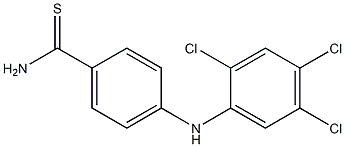 4-[(2,4,5-trichlorophenyl)amino]benzene-1-carbothioamide Struktur