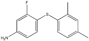 4-[(2,4-dimethylphenyl)sulfanyl]-3-fluoroaniline Struktur