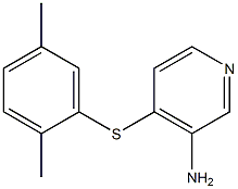 4-[(2,5-dimethylphenyl)sulfanyl]pyridin-3-amine Struktur