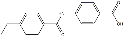 4-[(4-ethylbenzene)amido]benzoic acid Struktur