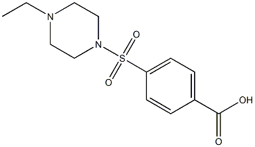 4-[(4-ethylpiperazine-1-)sulfonyl]benzoic acid Struktur