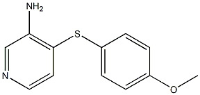 4-[(4-methoxyphenyl)sulfanyl]pyridin-3-amine Struktur