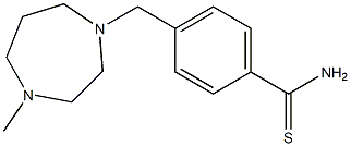 4-[(4-methyl-1,4-diazepan-1-yl)methyl]benzene-1-carbothioamide Struktur