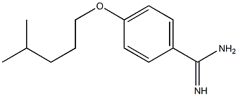 4-[(4-methylpentyl)oxy]benzene-1-carboximidamide Struktur