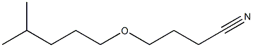 4-[(4-methylpentyl)oxy]butanenitrile Struktur