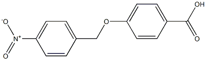 4-[(4-nitrophenyl)methoxy]benzoic acid Struktur