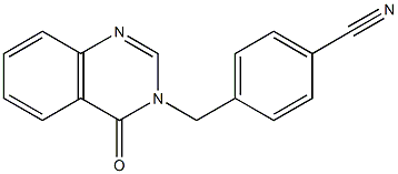 4-[(4-oxo-3,4-dihydroquinazolin-3-yl)methyl]benzonitrile Struktur