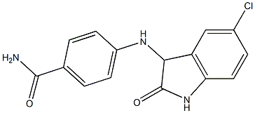 4-[(5-chloro-2-oxo-2,3-dihydro-1H-indol-3-yl)amino]benzamide Struktur