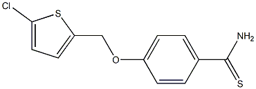 4-[(5-chlorothiophen-2-yl)methoxy]benzene-1-carbothioamide Struktur