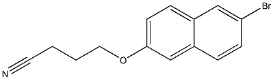 4-[(6-bromo-2-naphthyl)oxy]butanenitrile Struktur