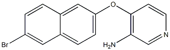 4-[(6-bromonaphthalen-2-yl)oxy]pyridin-3-amine Struktur