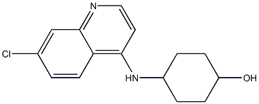 4-[(7-chloroquinolin-4-yl)amino]cyclohexan-1-ol Struktur