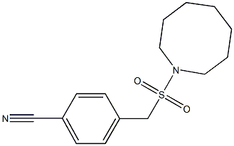 4-[(azocane-1-sulfonyl)methyl]benzonitrile Struktur