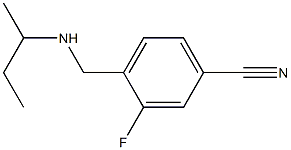 4-[(butan-2-ylamino)methyl]-3-fluorobenzonitrile Struktur