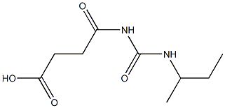 4-[(butan-2-ylcarbamoyl)amino]-4-oxobutanoic acid Struktur