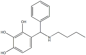 4-[(butylamino)(phenyl)methyl]benzene-1,2,3-triol Struktur