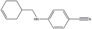 4-[(cyclohex-3-en-1-ylmethyl)amino]benzonitrile Struktur