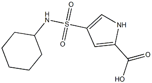 4-[(cyclohexylamino)sulfonyl]-1H-pyrrole-2-carboxylic acid Struktur