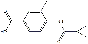 4-[(cyclopropylcarbonyl)amino]-3-methylbenzoic acid Struktur