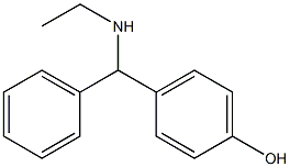 4-[(ethylamino)(phenyl)methyl]phenol Struktur