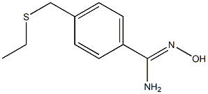 4-[(ethylsulfanyl)methyl]-N'-hydroxybenzene-1-carboximidamide Struktur