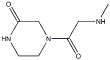 4-[(methylamino)acetyl]piperazin-2-one Struktur