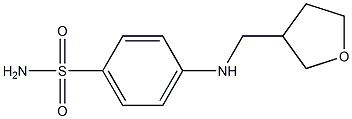 4-[(oxolan-3-ylmethyl)amino]benzene-1-sulfonamide Struktur