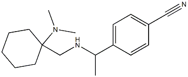 4-[1-({[1-(dimethylamino)cyclohexyl]methyl}amino)ethyl]benzonitrile Struktur