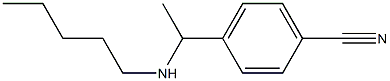 4-[1-(pentylamino)ethyl]benzonitrile Struktur