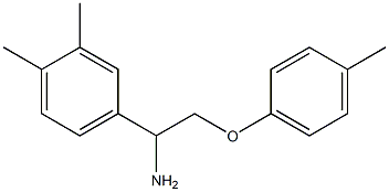 4-[1-amino-2-(4-methylphenoxy)ethyl]-1,2-dimethylbenzene Struktur