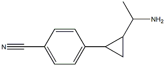 4-[2-(1-aminoethyl)cyclopropyl]benzonitrile Struktur