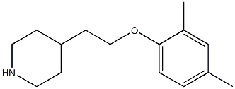 4-[2-(2,4-dimethylphenoxy)ethyl]piperidine Struktur