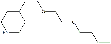 4-[2-(2-butoxyethoxy)ethyl]piperidine Struktur